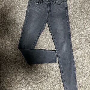 PAIGE Charcoal Skinny Jeans